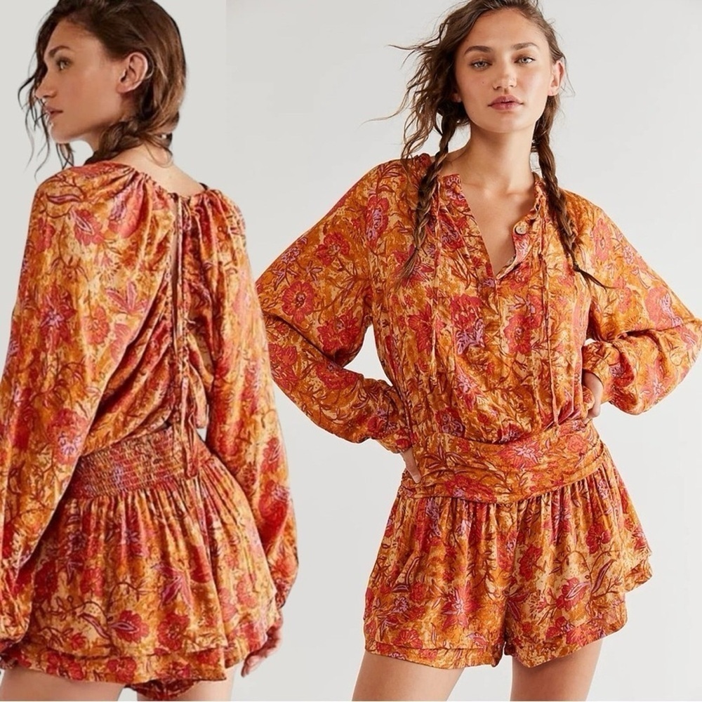 Free People Dance Till Dawn Romper in Medium